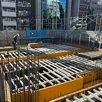 スラブ下地作業